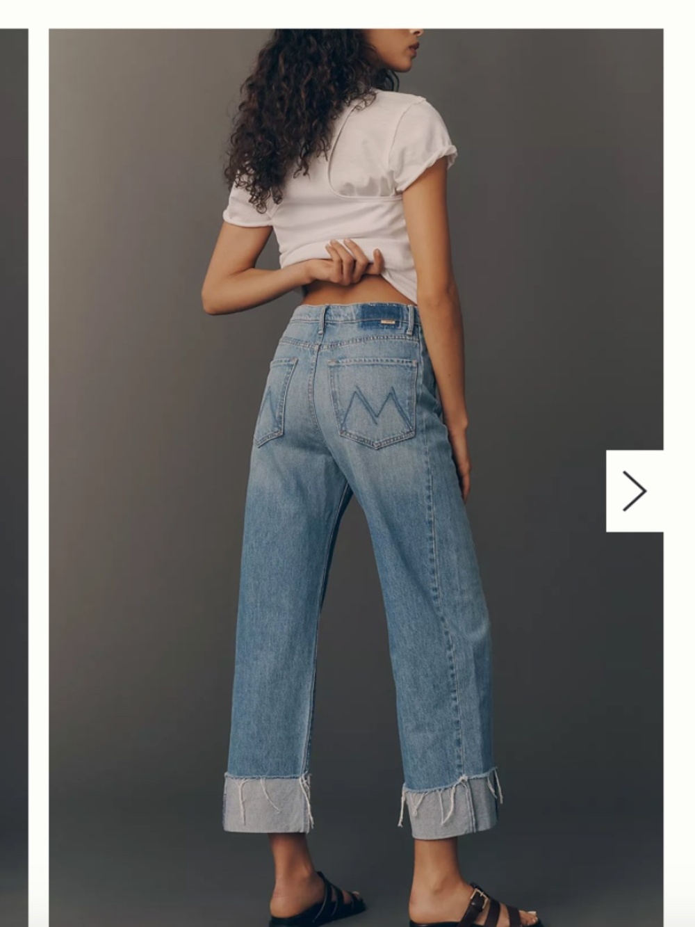 MOTHER The Half-Pipe High Rise Ankle Jeans